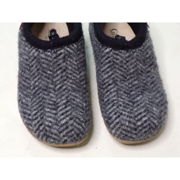 🆕 GIESSWEIN Tahoe Slipper Shoe Black Herringbone Wool EU 37 US 6.5-7 - Picture 7 of 11